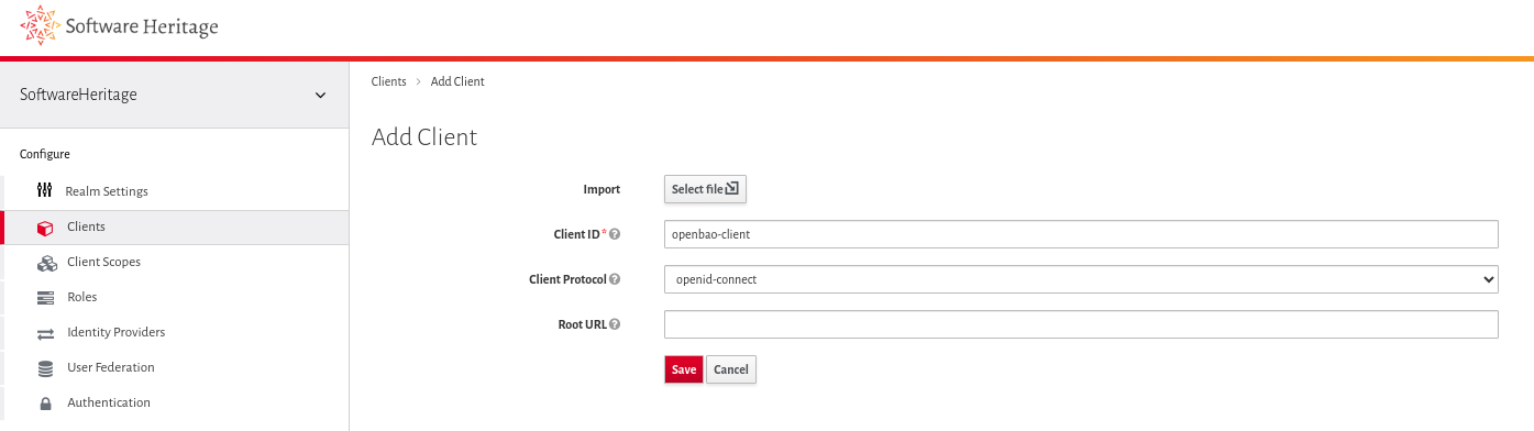 Add Keycloak Openbao Client